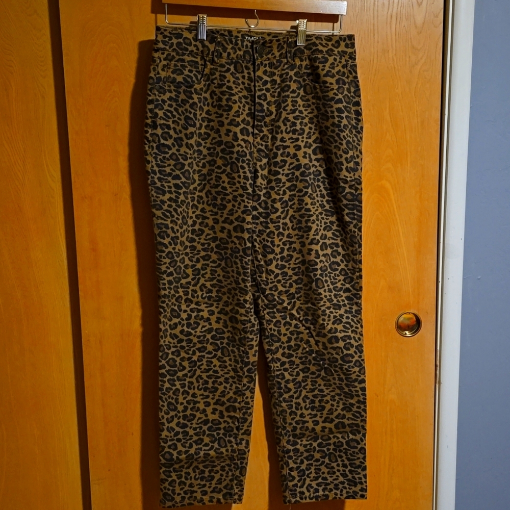 Cheetah print jeans